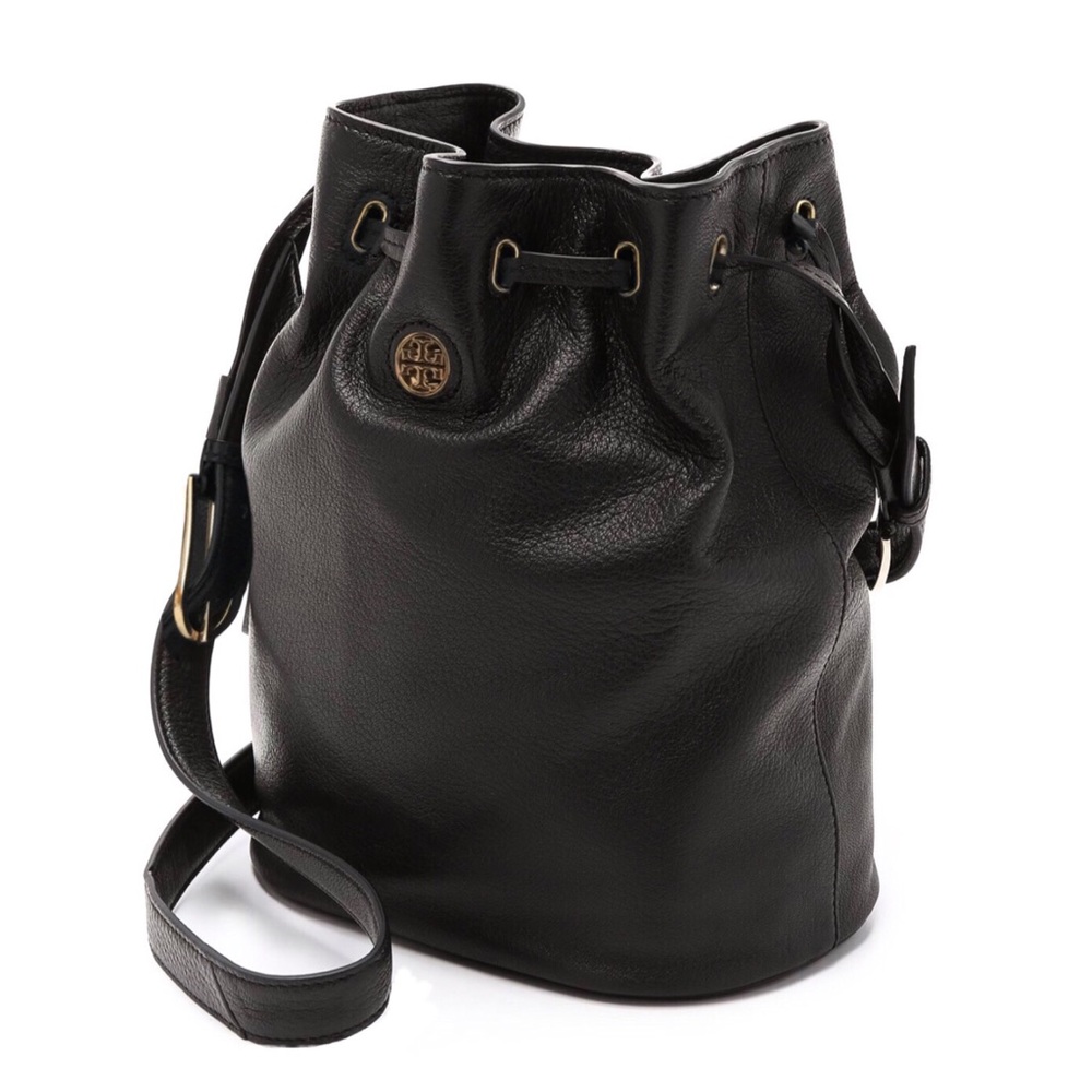 TORY BURCH • Brody Black Bucket Crossbody Bag - Picture 3 of 11